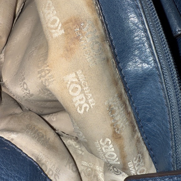 COPY - Royal Blue Micheal Kors Leather Handbag - Picture 14 of 14